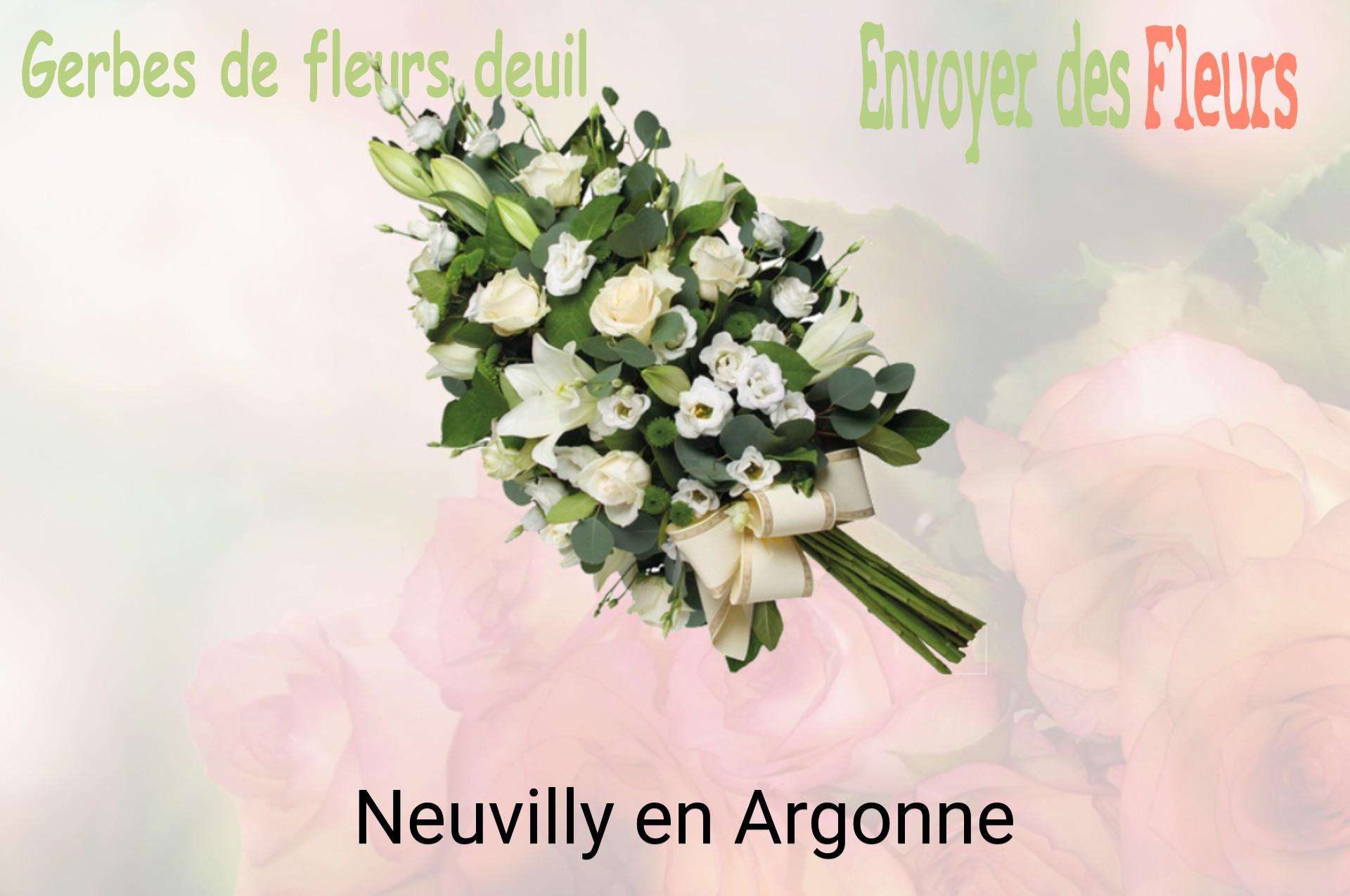 Gerbe de fleurs de deuil livrée à Neuvilly-en-Argonne